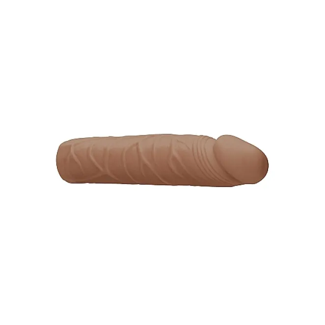 Penis Sleeve Extender Realistic Veiny 7 in. Tan