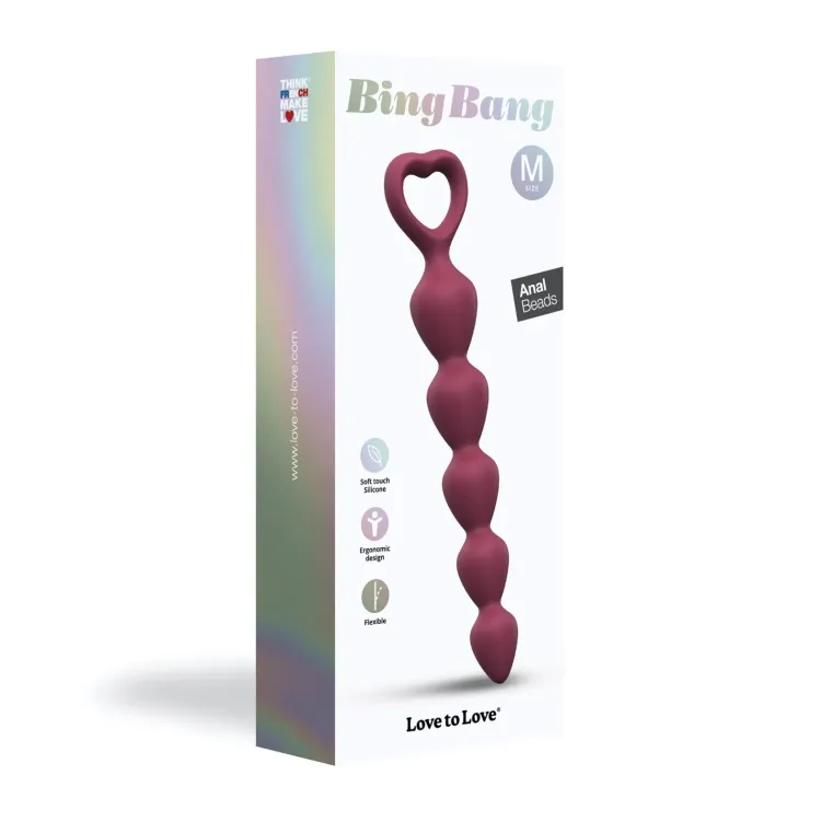 Anal Beads Silicone Prune Medium Anal Beads Silicone Prune Medium