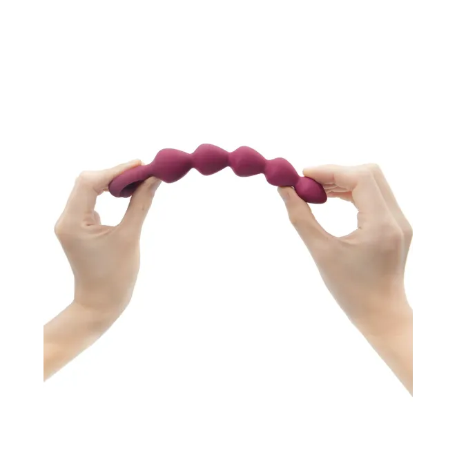 Anal Beads Silicone Prune Medium