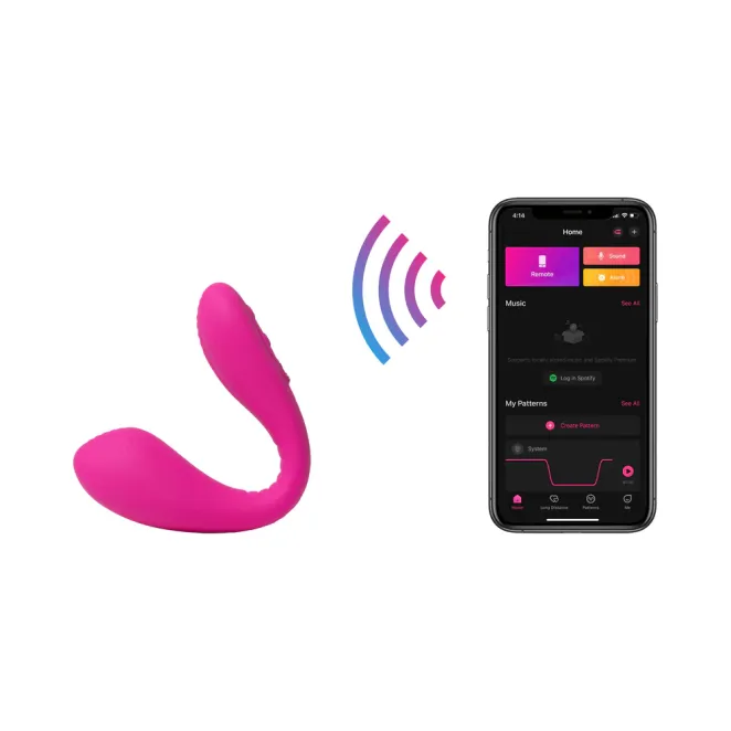 Lovense Quake App Controlled Rechargeable Dual Clitoral and G-Spot Vibrator
