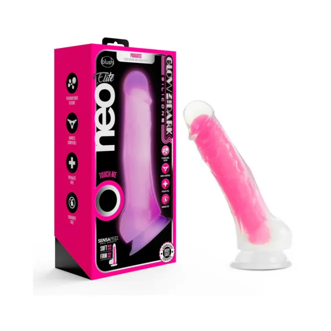 7.5 Inch Neo Elite Glow-in-the-Dark Dildo