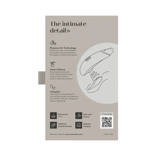 Womanizer Premium 2 Rechargeable Smart Silence Clitoral Suction Stimulator