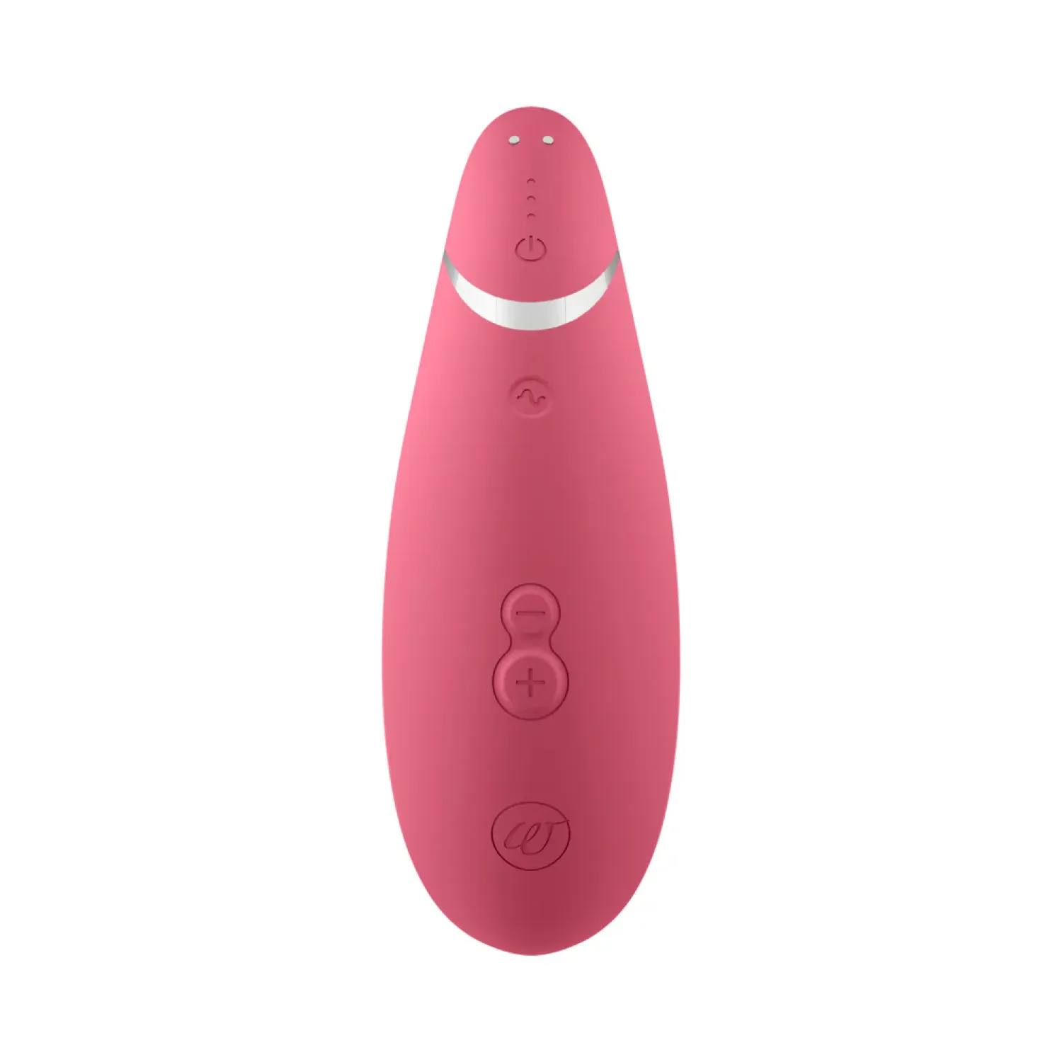 Womanizer Premium 2 Silicone Luxurious Pleasure Air Clitoral Stimulator Raspberry