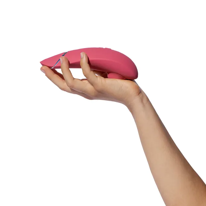 Womanizer Premium 2 Silicone Luxurious Pleasure Air Clitoral Stimulator Raspberry