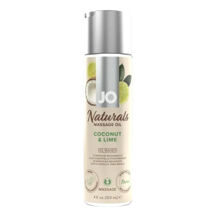 System JO Naturals Coconut and Lime Massage Oil 4 oz.