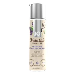 System JO Naturals Lavender and Tahitian Vanilla Massage Oil 4 oz.