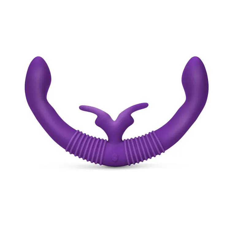 Together Couples Toy Remote-Controlled Dual Ended Rabbit Vibrator Together Couples Toy Remote-Controlled Dual Ended Rabbit Vibrator