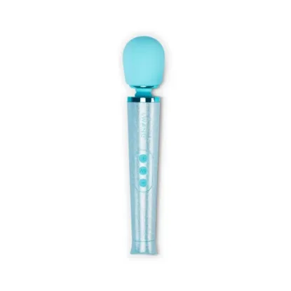 Le Wand All That Glimmers Petite Rechargeable Vibrating Massager Light Blue