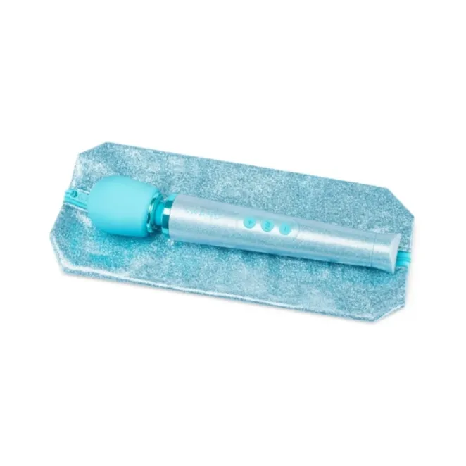 Le Wand All That Glimmers Petite Rechargeable Vibrating Massager Light Blue