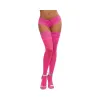 Dreamgirl Neon Pink Sheer Thigh-High Stockings With Silicone Lace Top Pink Dreamgirl Neon Pink Sheer Thigh-High Stockings With Silicone Lace Top Pink