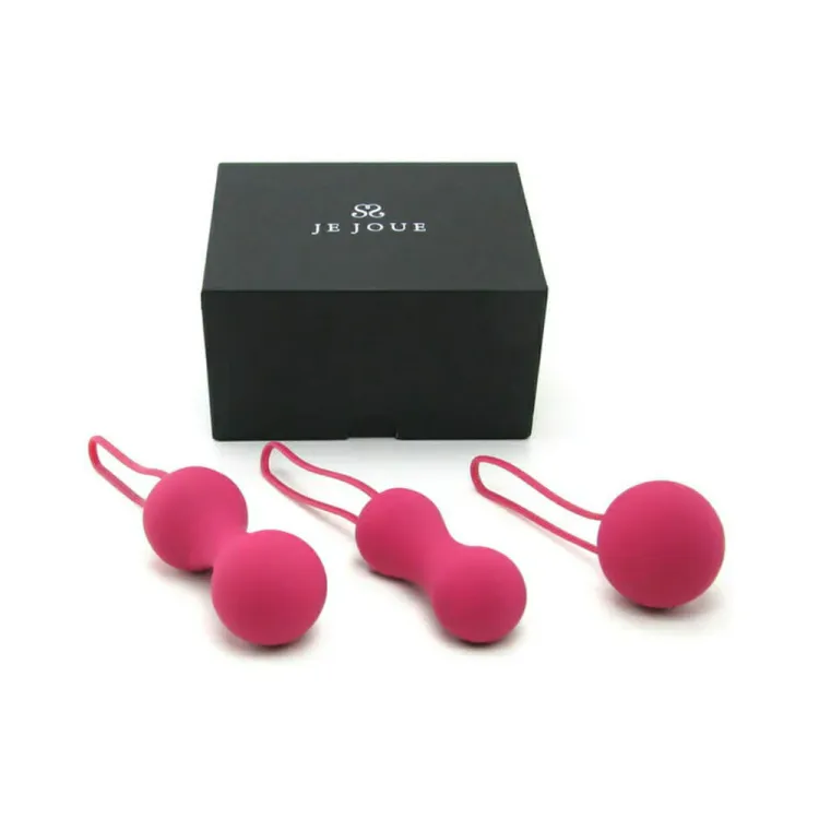 Je Joue Ami Silicone Kegel Set of 3 Fuchsia (80273) by Je Joue | Kegel Exercisers & Balls | SlipDix.com Je Joue Ami Silicone Kegel Set of 3 Fuchsia (80273) | SlipDix.com