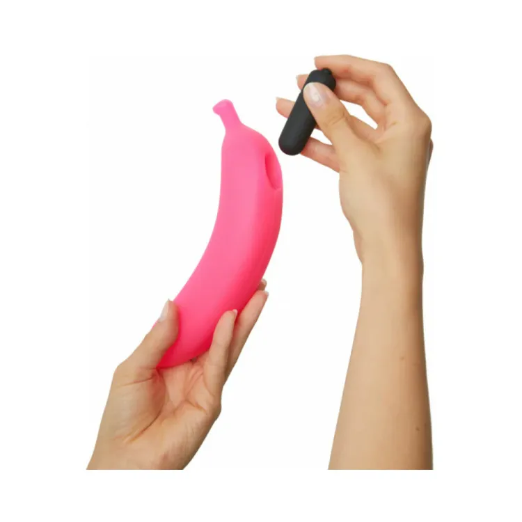 Oh Oui Silicone Banana Vibrator Pink Oh Oui Silicone Banana Vibrator Pink