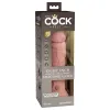 8 Inch Realistic Vibrating Dual Density Silicone Dildo Beige