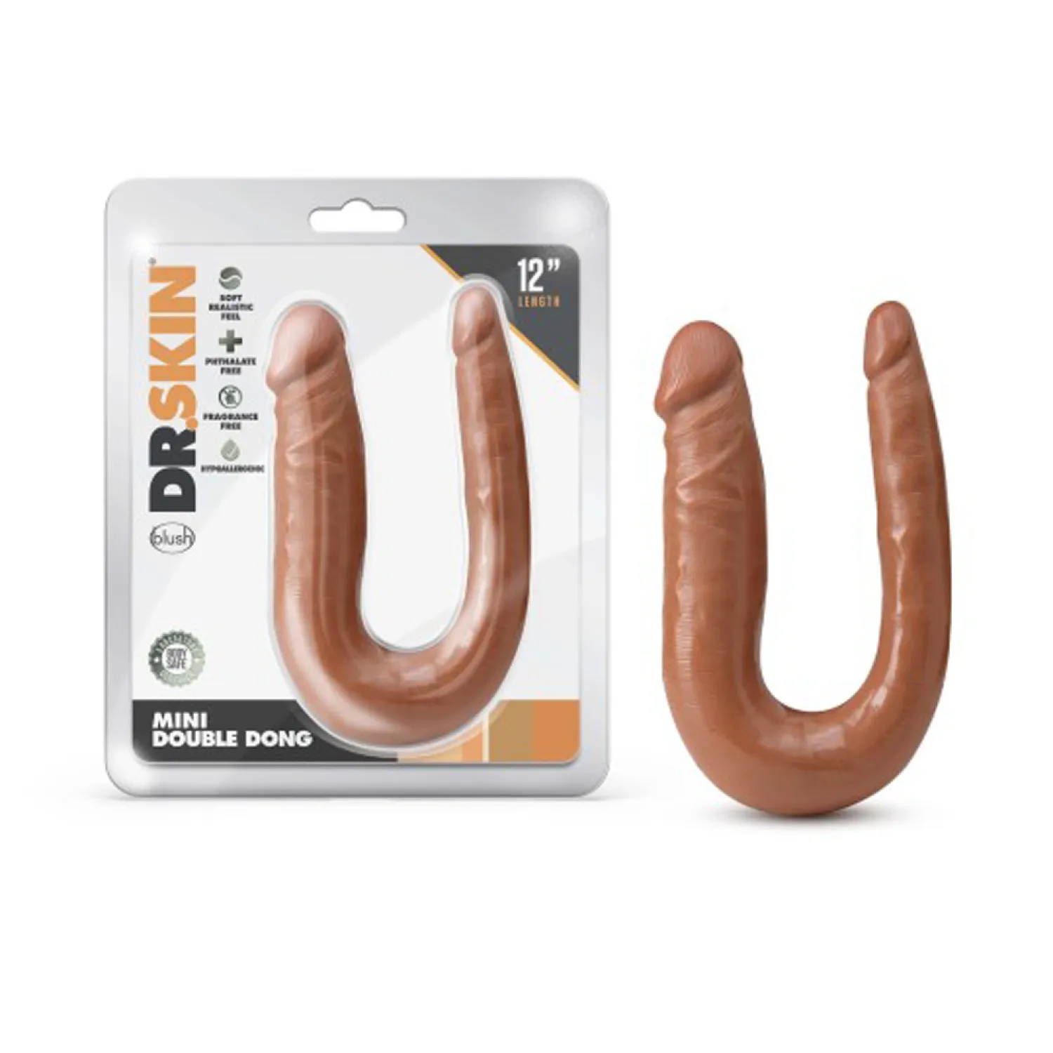 12 in. Realistic Dual-Ended Dildo Tan