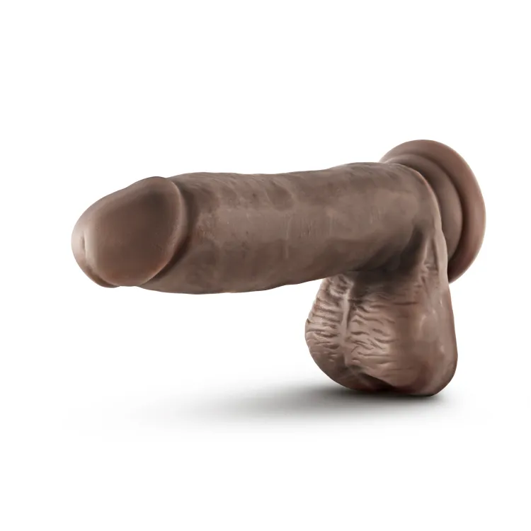 7 in. Self-Lubricating Realistic Dildo with Balls Brown 7 in. Self-Lubricating Realistic Dildo with Balls Brown