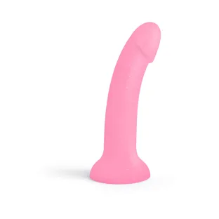 7 Inch Dildolls Glitzy Curved Silicone Suction Cup Dildo