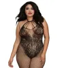 Dreamgirl Fishnet Bodystocking With Knitted Teddy Design Black Dreamgirl Fishnet Bodystocking With Knitted Teddy Design Black