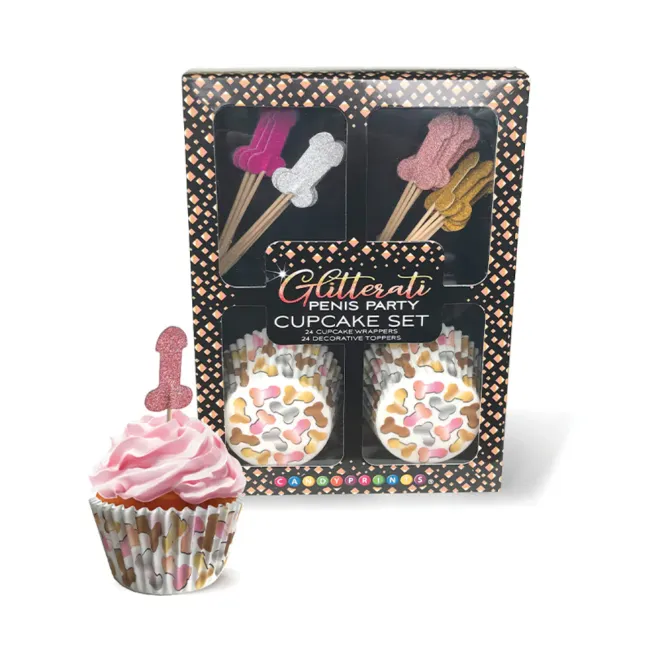 Glitterati Penis Party Cupcake Set (80735) | SlipDix.com