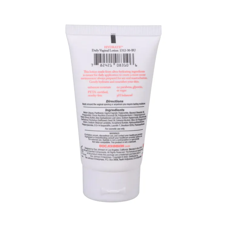 Intimate Enhancements Hydrate Daily Vaginal Lotion 2 oz. Intimate Enhancements Hydrate Daily Vaginal Lotion 2 oz.