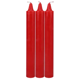 Japanese Drip Candles 3-Pack Red