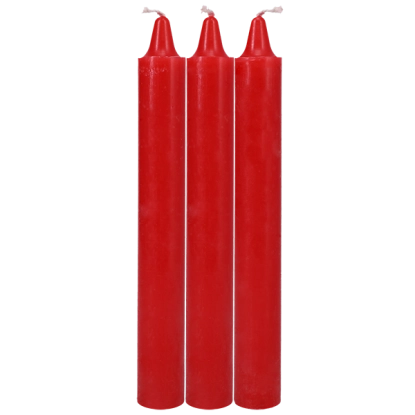 Japanese Drip Candles 3-Pack Red