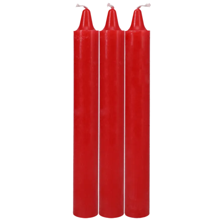 Japanese Drip Candles 3-Pack Red Japanese Drip Candles 3-Pack Red