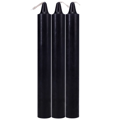 Japanese Drip Candles 3-Pack Black