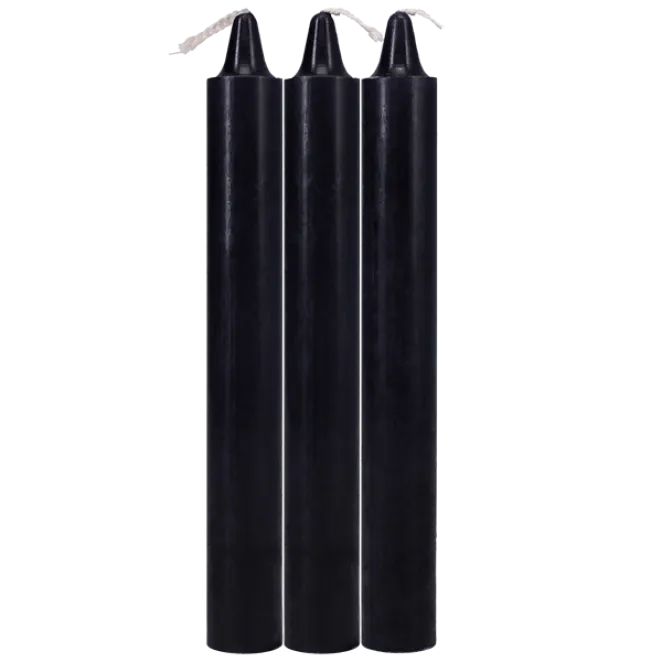 Japanese Drip Candles 3-Pack Black