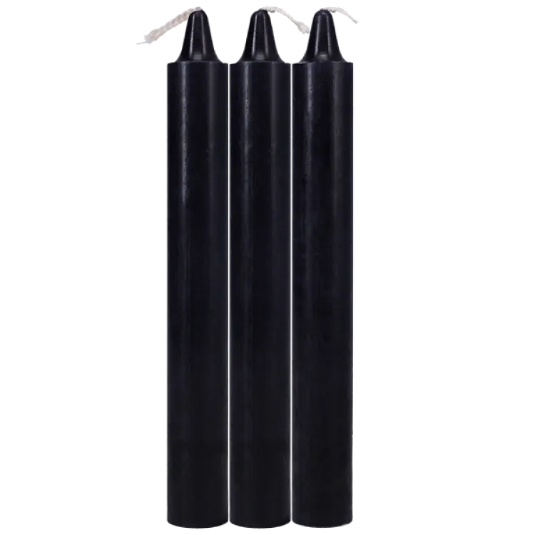 Japanese Drip Candles 3-Pack Black Japanese Drip Candles 3-Pack Black