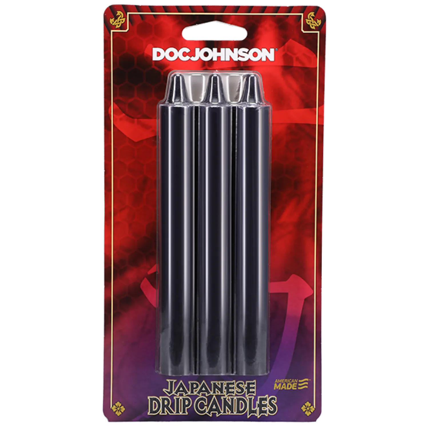Japanese Drip Candles 3-Pack Black