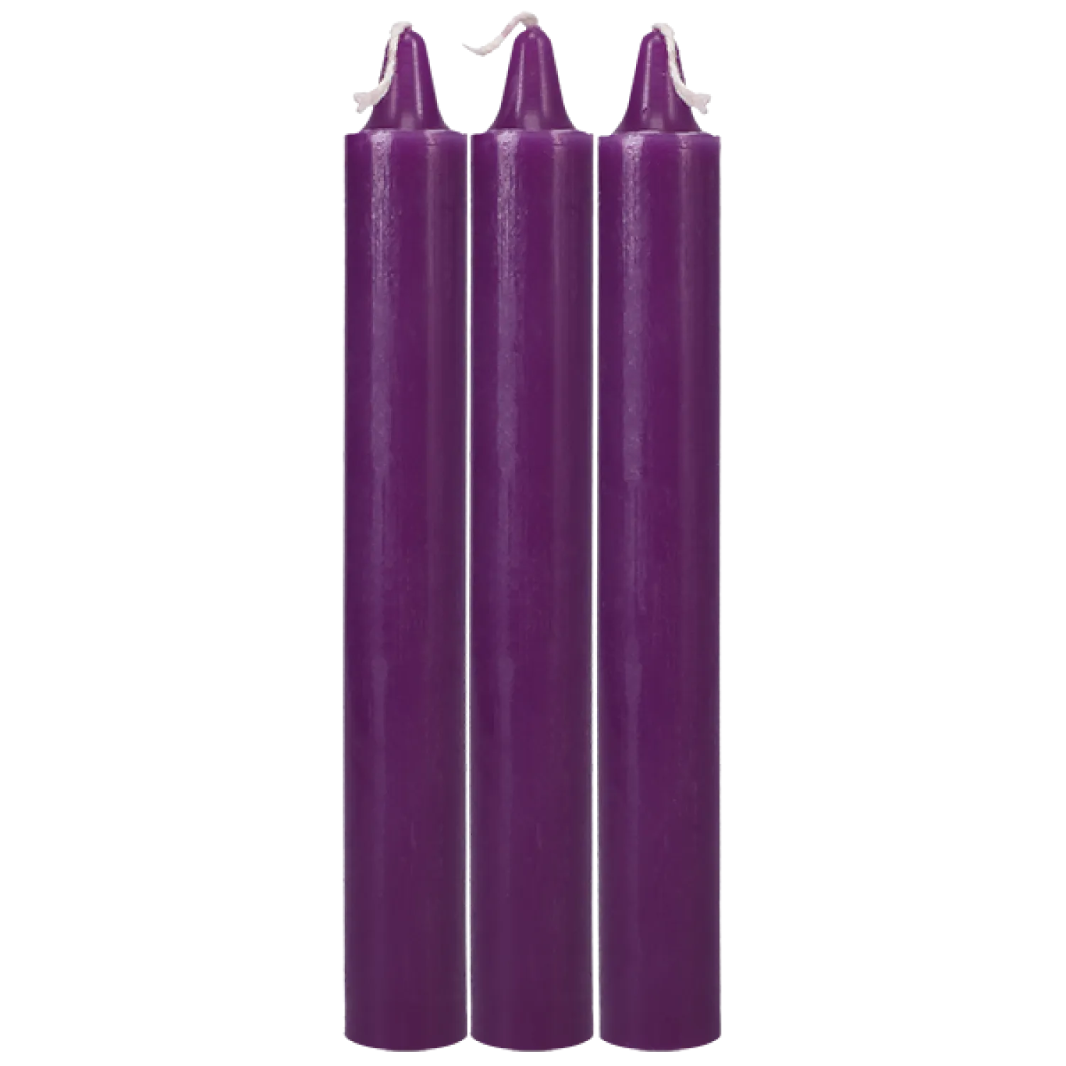 Japanese Drip Candles 3-Pack Purple