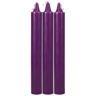 Japanese Drip Candles 3-Pack Purple