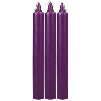 Japanese Drip Candles 3-Pack Purple