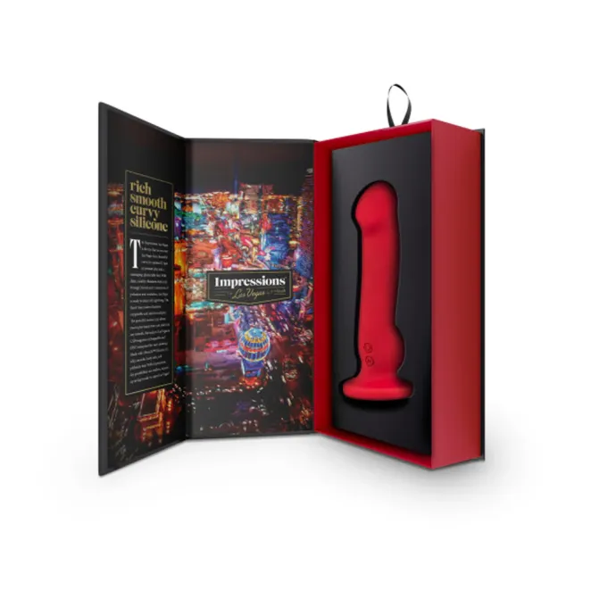 Impressions Las Vegas Vibrating Dildo Crimson