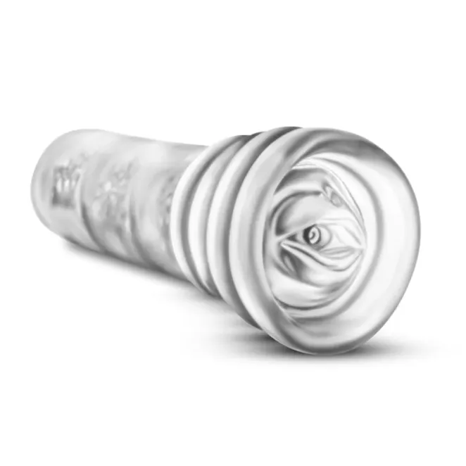 M for Men All Nighter Glow Textured Stroker Clear