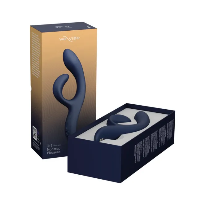 We-Vibe Nova 2 Flexible App-Controlled Rabbit Vibrator Midnight Blue