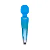 Nixie 8 in. Rechargeable Wand Vibrator Blue Ombre