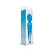 Nixie 8 in. Rechargeable Wand Vibrator Blue Ombre
