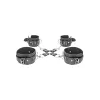 Ouch! Bonded Leather Hogtie With Hand & Ankle Cuffs Black Ouch! Bonded Leather Hogtie With Hand & Ankle Cuffs Black