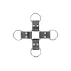 Ouch! Bonded Leather Hogtie With Hand & Ankle Cuffs Black Ouch! Bonded Leather Hogtie With Hand & Ankle Cuffs Black
