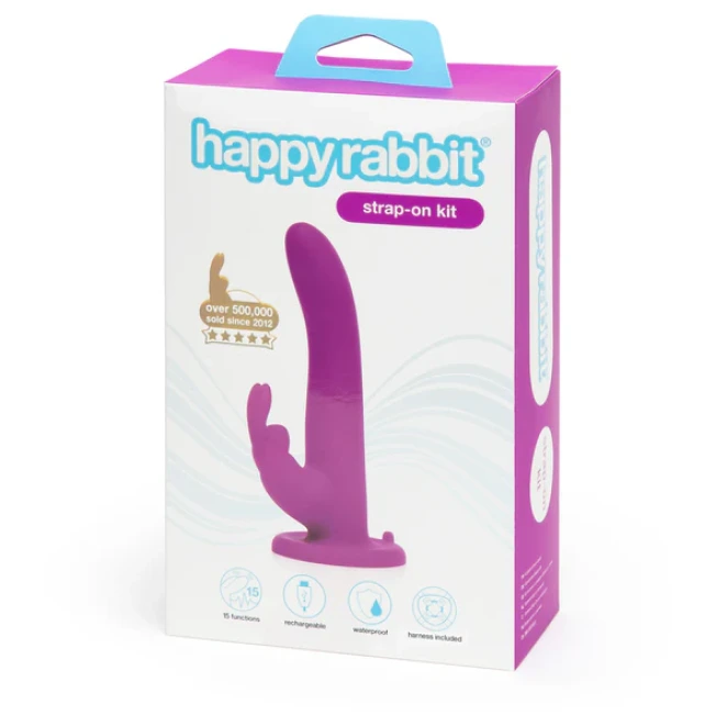 Happy Rabbit Rechargeable Vibrating Strap-On Harness Set