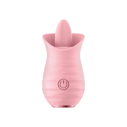 TV08 Flickering Tongue Vibrator Clitoral Stimulator Pink