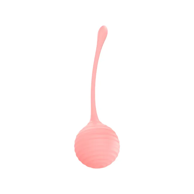 KG88 Kegel Balls Ribbed Silicone 2-Piece Set Pink
