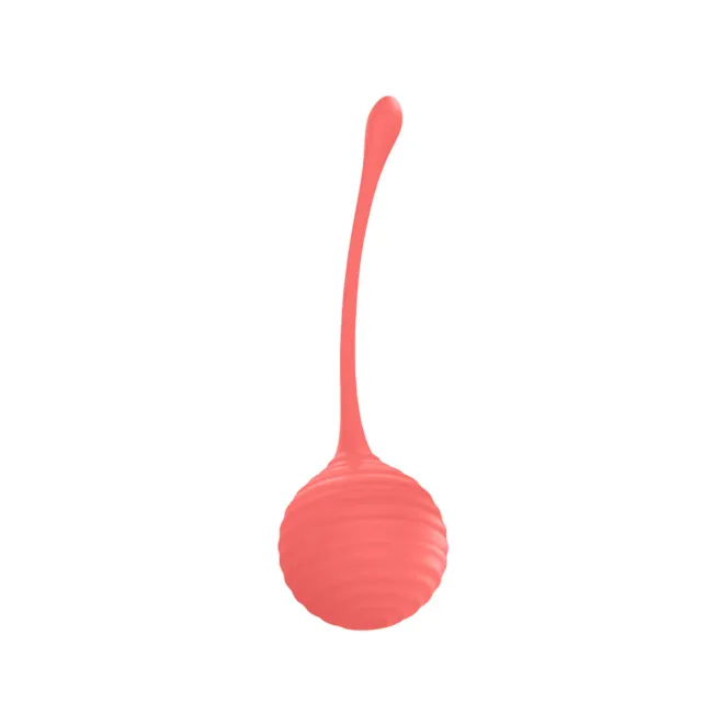 KG88 Kegel Balls Ribbed Silicone 2-Piece Set Coral