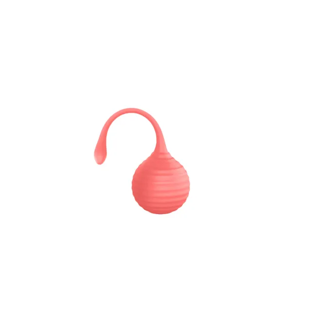 KG88 Kegel Balls Ribbed Silicone 2-Piece Set Coral