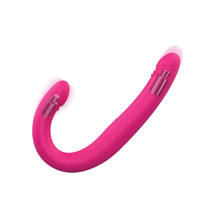 17.7 in. Dorcel Orgasmic Double Thrusting & Vibrating Double Dildo Pink 17.7 in. Dorcel Orgasmic Double Thrusting & Vibrating Double Dildo Pink