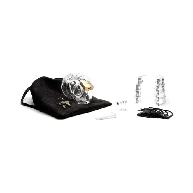CB Mini Me Clear Chastity Cage Kit