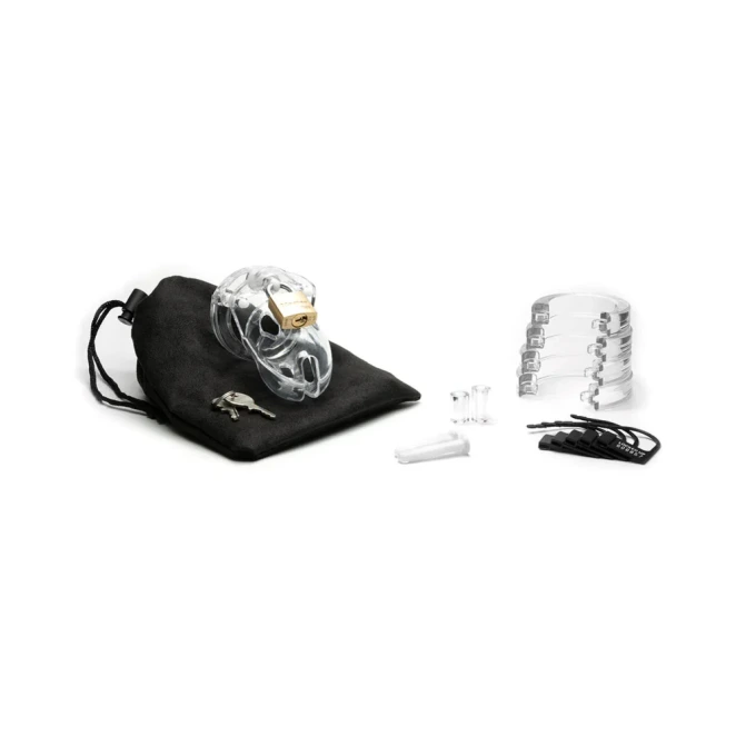 CB Mr Stubb Clear Chastity Cage Kit