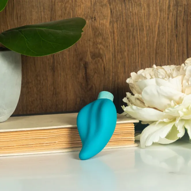 Gaia Eco Caress Bullet Vibrator & Sleeve Aqua