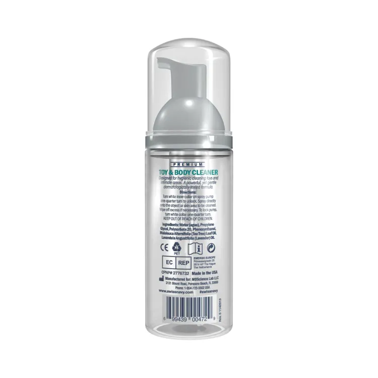 Swiss Navy Toy & Body Cleaner Foaming Dispenser 1.6 oz.